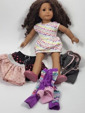 Truly Me Doll Black Curly Hair Green Eyes